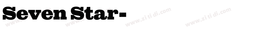 Seven Star字体转换